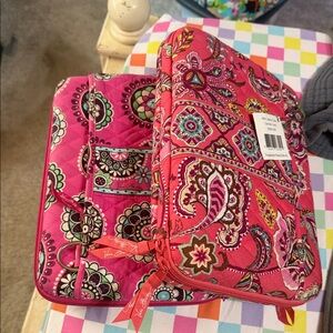 Vera Bradley Pink and Red Paisley Laptop Sleeve